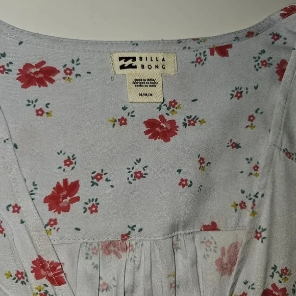 BILLABONG Blue Floral Mini dress - Picture 4 of 8